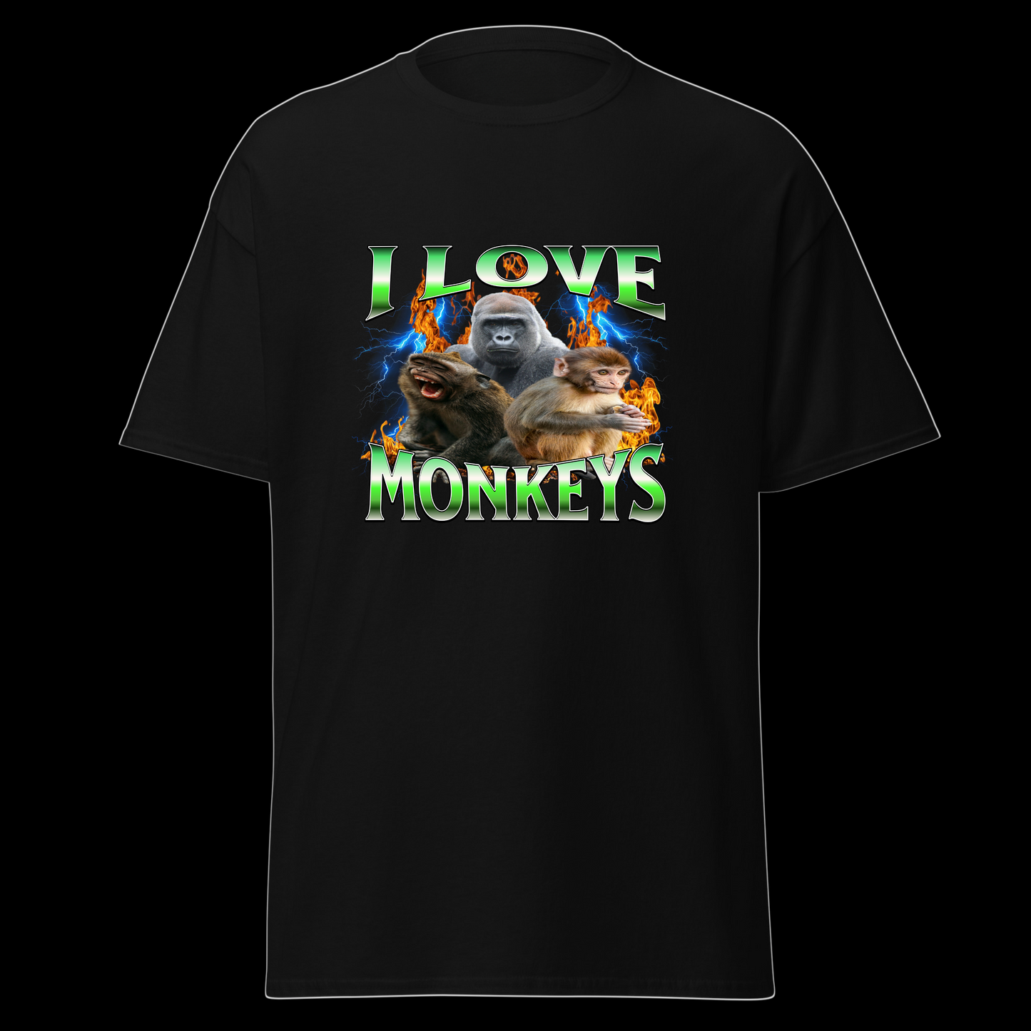 I Love Monkeys Tee